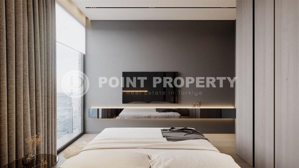 Квартира 1+1 площадью 60 м² в премиальном комплексе на первой линии в районе Махмутлар, Алания-id-9558-фото-7