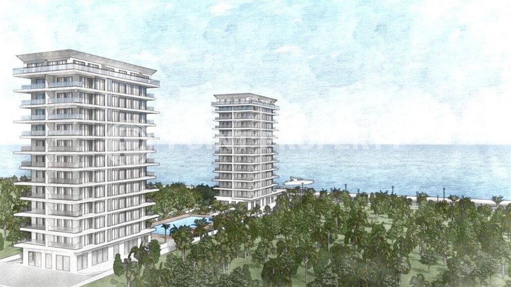 Квартира 1+1 площадью 60 м² в премиальном комплексе на первой линии в районе Махмутлар, Алания-id-9558-фото-17