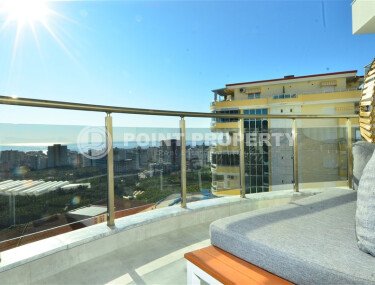 Квартира 1+1 площадью 55 м² с панорамным видом на море в районе Махмутлар-id-9563-фото-4