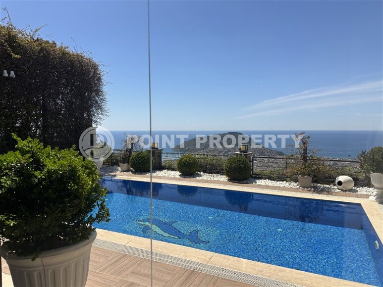 Panoramic triplex villa 250 m² with furniture, sea and Kale views in Bektas area, Alanya-id-9590-photo-28