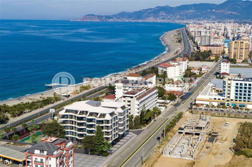 1+1 apartment with sea view in a complex on the first line in Kargicak-id-9601-photo-13