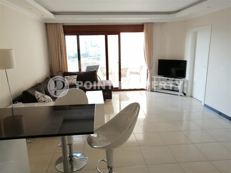 Furnished apartment 55 m² with sea and Calais view in Kestel area-id-9603-photo-1