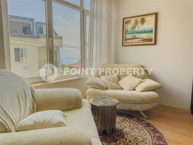 Солнечная квартира 110 м² с отдельной кухней в центре Аланьи, район Кале рядом с морем-id-9618-фото-3