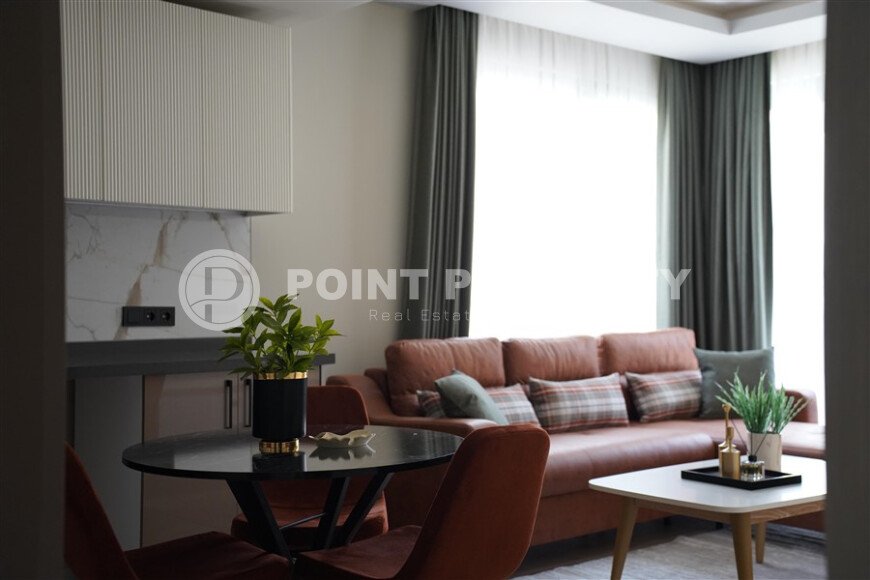 Стильная квартира 50 м² в центре Аланьи недалеко от пляжа Клеопатры в современном комплексе-id-9619-фото-5