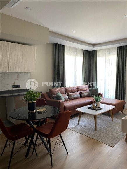 Стильная квартира 50 м² в центре Аланьи недалеко от пляжа Клеопатры в современном комплексе-id-9619-фото-6