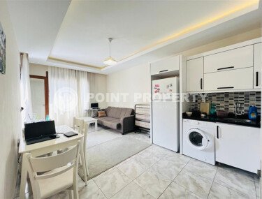 Уютная квартира 1+1 с видом на средиземное море в районе Оба.-id-9623-фото-3