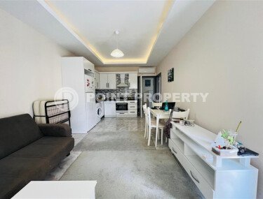 Уютная квартира 1+1 с видом на средиземное море в районе Оба.-id-9623-фото-2