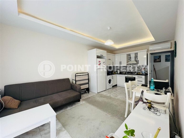 Уютная квартира 1+1 с видом на средиземное море в районе Оба.-id-9623-фото-3