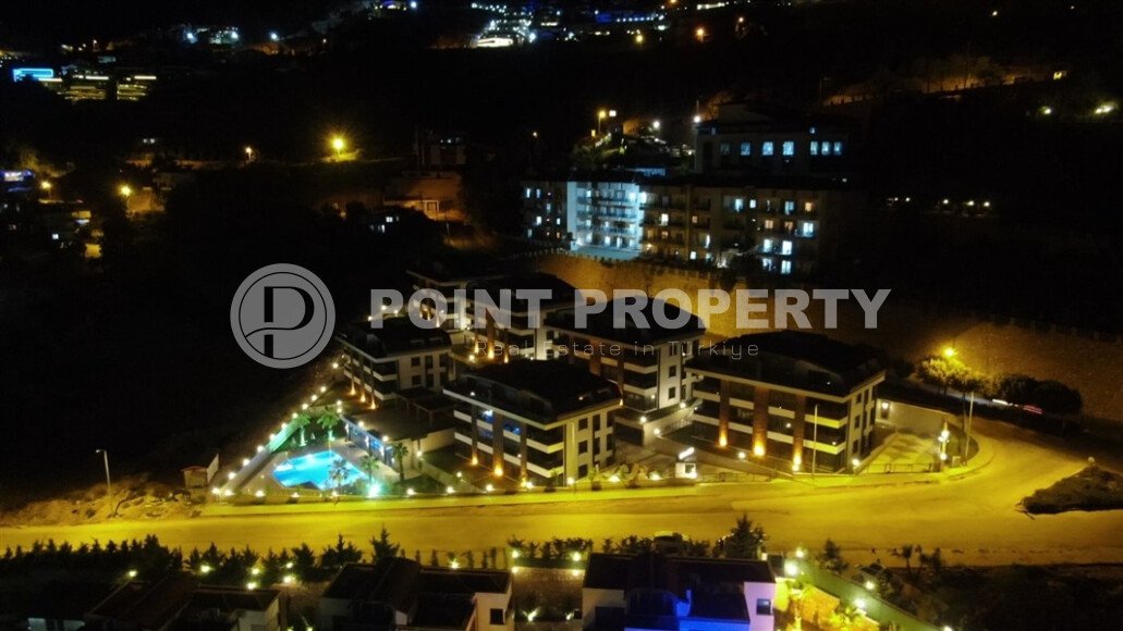 Садовый дуплекс 250 м² с панорамным видом на море и город в Бекташ, Аланья-id-9625-фото-24