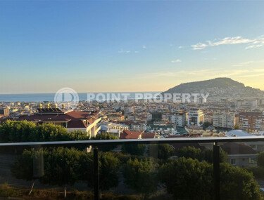 Panoramic duplex 150 m² in the center of Alanya - Kucukhasabahce district with sea and city view-id-9627-photo-1