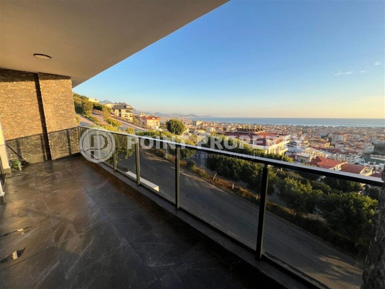 Panoramic duplex 150 m² in the center of Alanya - Kucukhasabahce district with sea and city view-id-9627-photo-13
