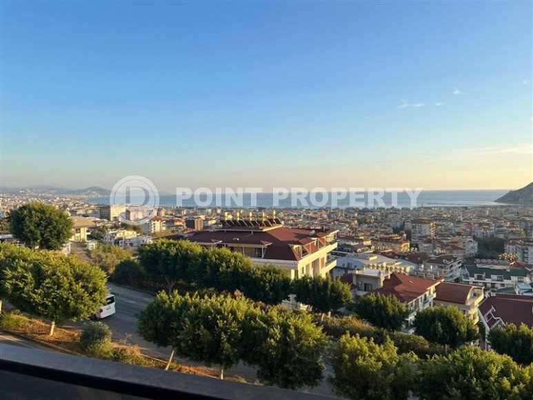 Panoramic duplex 150 m² in the center of Alanya - Kucukhasabahce district with sea and city view-id-9627-photo-14