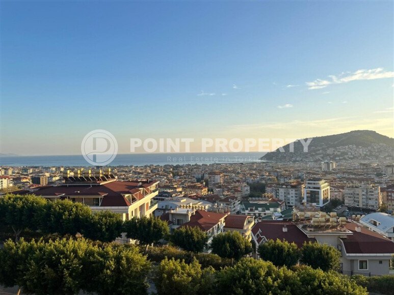 Панорамный дуплекс 150 м² в центре Аланьи - районе Кючюкхасабахче с видом на море и город-id-9627-фото-15