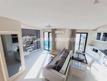 Меблированный дуплекс 2+1, 100 м² в центре Аланьи с отельной инфраструктурой в районе пляжа Клеопатра-id-9630-фото-5