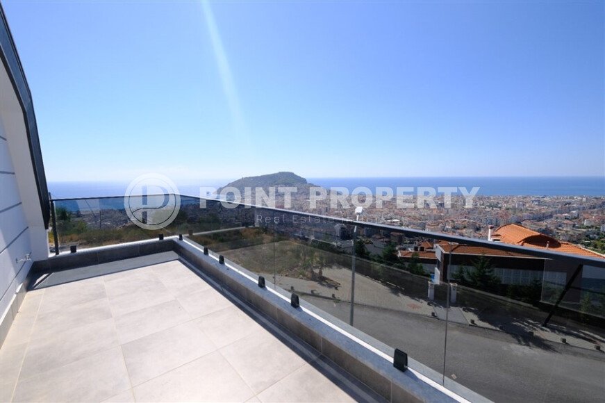 Panoramic duplex 250 m² with sea views in the Bektas area in a low-rise villa complex-id-9639-photo-1