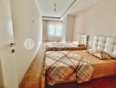 Меблированный дуплекс 100 м² в районе Джикджилли с частичным видом на море-id-9640-фото-5