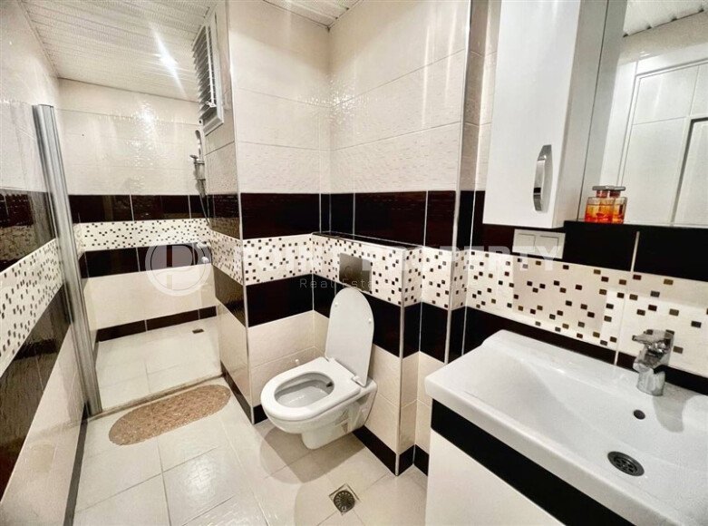 Меблированный дуплекс 100 м² в районе Джикджилли с частичным видом на море-id-9640-фото-11