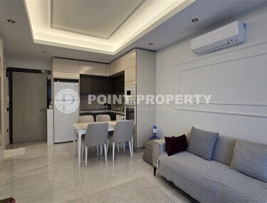 Современная квартира 60 м² в Махмутларе на первой линии с мебелью и видом на горы-id-9645-фото-3