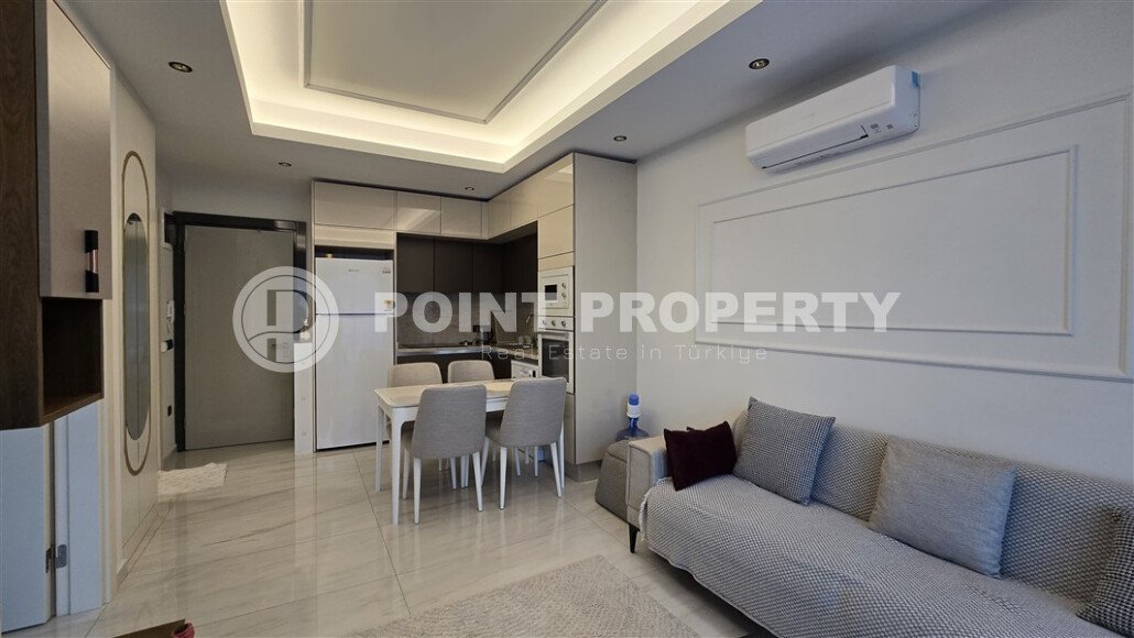 Современная квартира 60 м² в Махмутларе на первой линии с мебелью и видом на горы-id-9645-фото-3