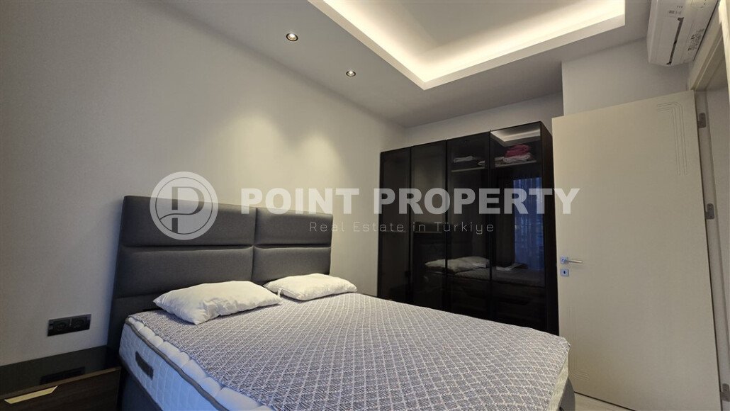 Современная квартира 60 м² в Махмутларе на первой линии с мебелью и видом на горы-id-9645-фото-6