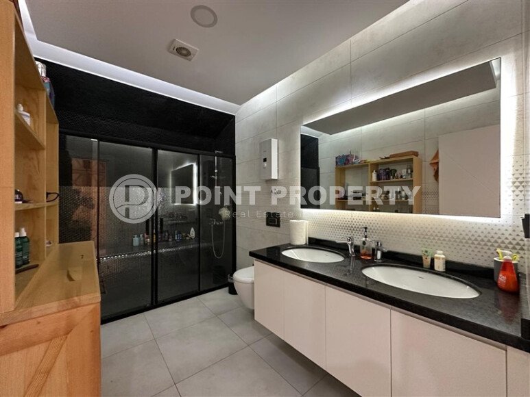 Дуплекс 3+1, 145 м² в Кестеле с панорамным видом на море и дизайнерским интерьером-id-9648-фото-11