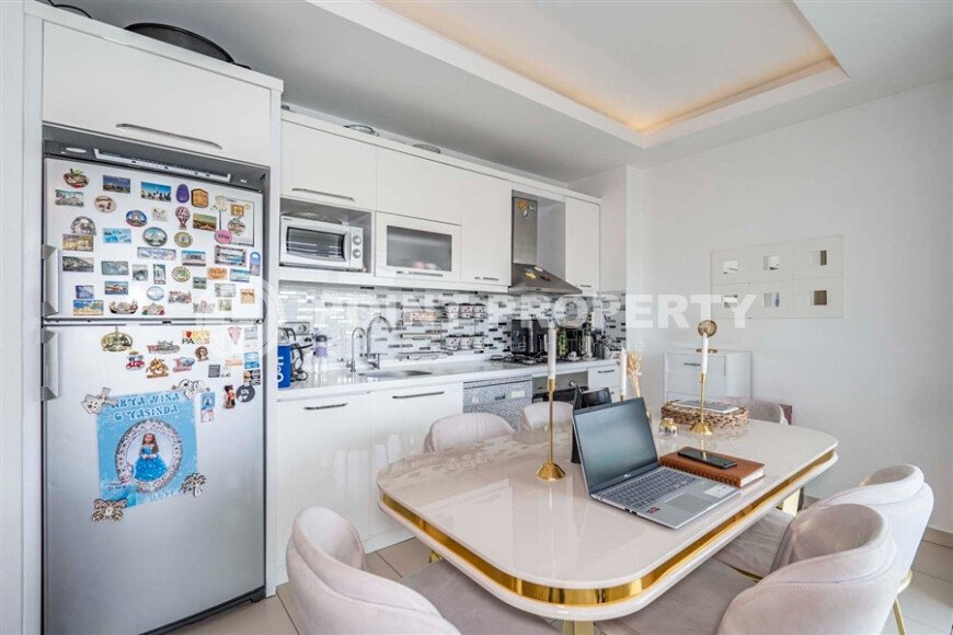 Элегантная квартира, 103 м², район Тосмур в комплексе отельного типа, недалеко от моря-id-9663-фото-3