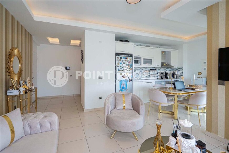 Элегантная квартира, 103 м², район Тосмур в комплексе отельного типа, недалеко от моря-id-9663-фото-4