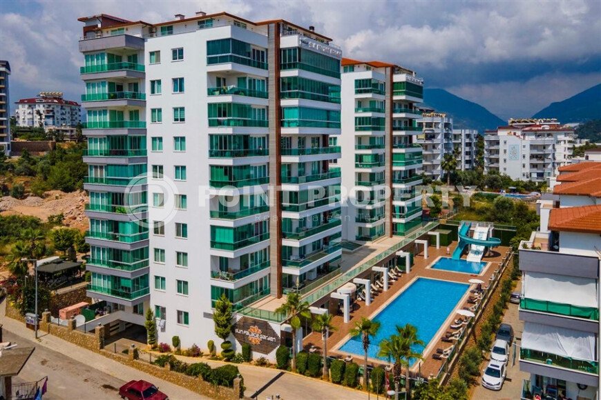 Элегантная квартира, 103 м², район Тосмур в комплексе отельного типа, недалеко от моря-id-9663-фото-16