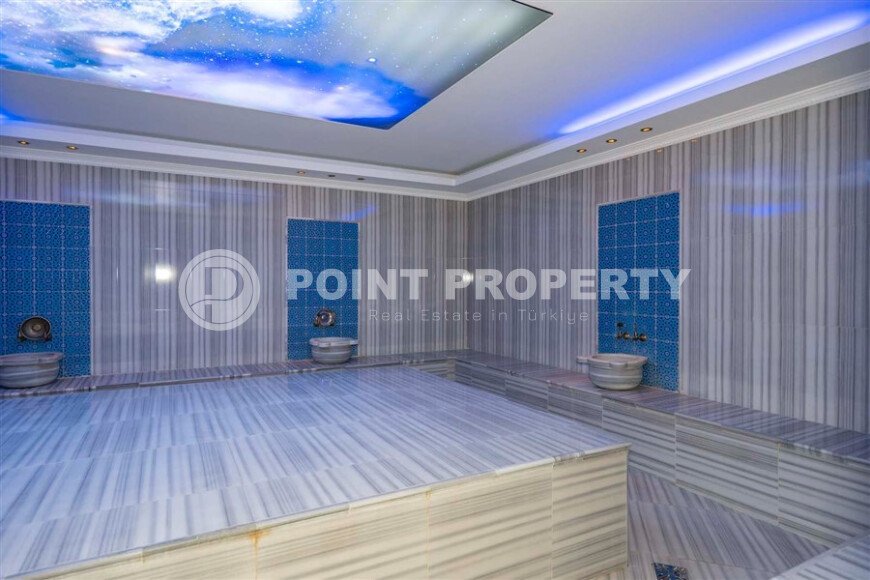 Элегантная квартира, 103 м², район Тосмур в комплексе отельного типа, недалеко от моря-id-9663-фото-22