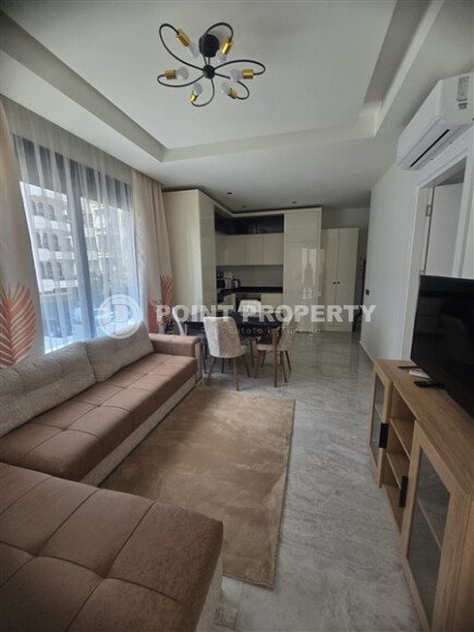 Elegant apartment 57 m² in the center of Alanya, private beach, luxury infrastructure-id-9684-photo-1
