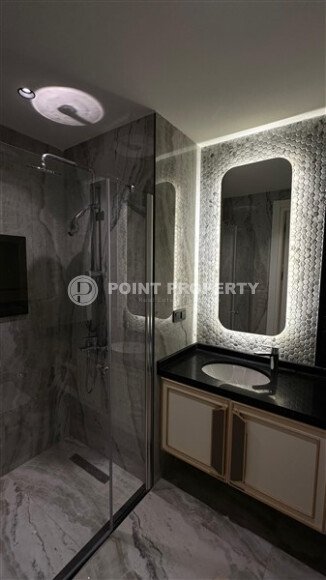 Modern apartment 57 m² with private beach, Alanya center-id-9686-photo-12