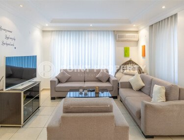 Меблированная квартира 100 м² в районе Оба, отдельная кухня и возможность получения ВНЖ-id-9708-фото-1