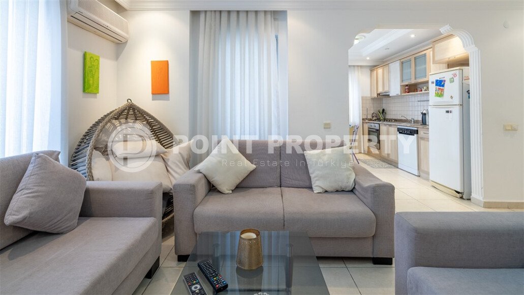 Меблированная квартира 100 м² в районе Оба, отдельная кухня и возможность получения ВНЖ-id-9708-фото-3