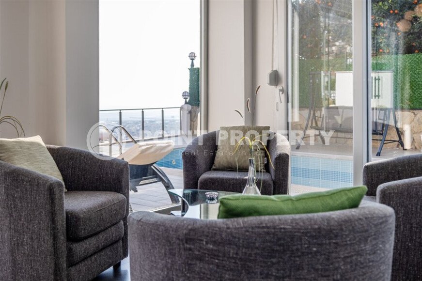 Панорамная вилла 140 м² в районе Тепе с видом на крепость, море и город, ВНЖ-id-9720-фото-11