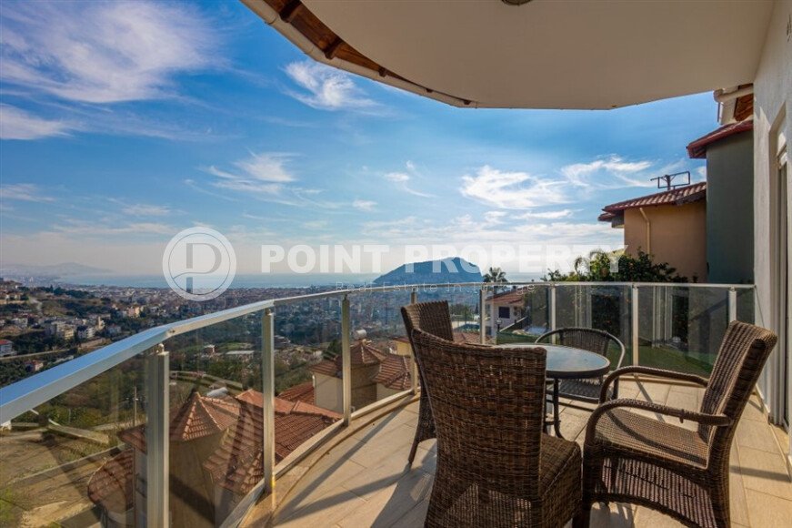 Панорамная вилла 140 м² в районе Тепе с видом на крепость, море и город, ВНЖ-id-9720-фото-26