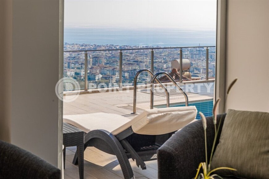 Панорамная вилла 140 м² в районе Тепе с видом на крепость, море и город, ВНЖ-id-9720-фото-27