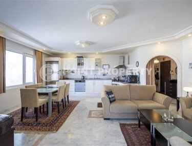 Bright apartment 120 m² with partial sea view in Cikcilli area, furnished, residence permit and storage room-id-9722-photo-2