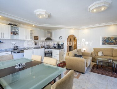 Bright apartment 120 m² with partial sea view in Cikcilli area, furnished, residence permit and storage room-id-9722-photo-3