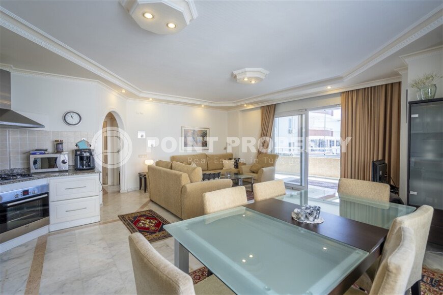 Bright apartment 120 m² with partial sea view in Cikcilli area, furnished, residence permit and storage room-id-9722-photo-5