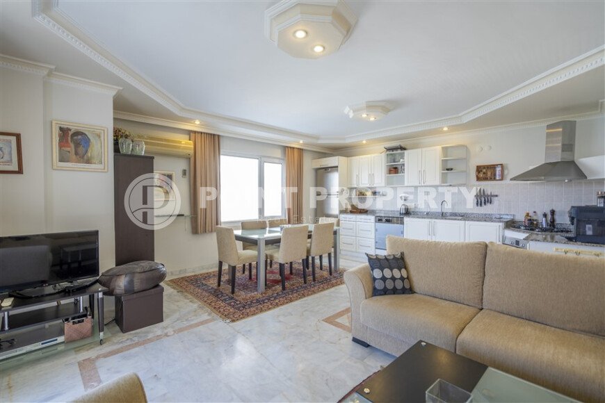 Bright apartment 120 m² with partial sea view in Cikcilli area, furnished, residence permit and storage room-id-9722-photo-6