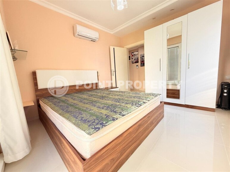 Стильная квартира  60 м² в районе Клеопатры, центр Аланьи с паркингом и большой территорией, ВНЖ-id-9723-фото-8