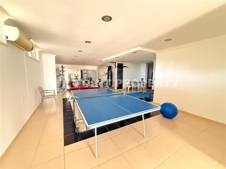 Стильная квартира  60 м² в районе Клеопатры, центр Аланьи с паркингом и большой территорией, ВНЖ-id-9723-фото-22