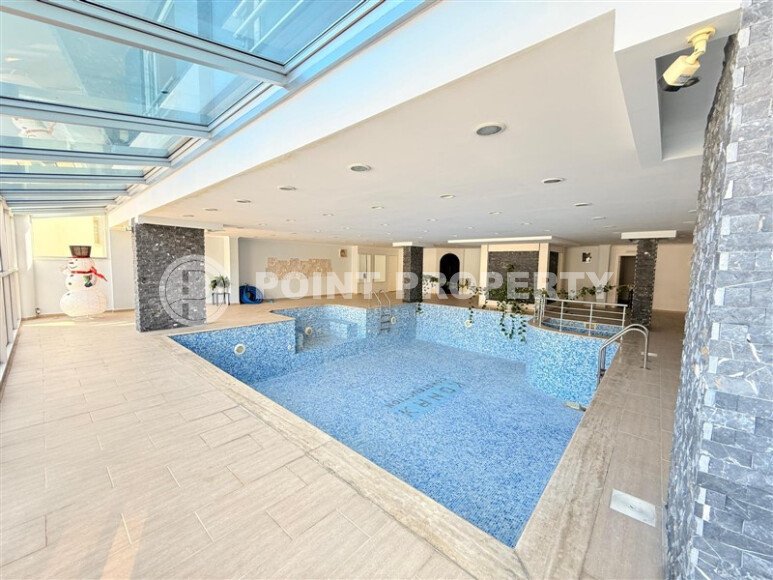 Стильная квартира  60 м² в районе Клеопатры, центр Аланьи с паркингом и большой территорией, ВНЖ-id-9723-фото-23