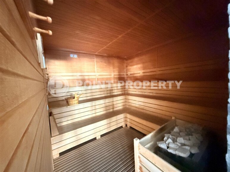 Стильная квартира  60 м² в районе Клеопатры, центр Аланьи с паркингом и большой территорией, ВНЖ-id-9723-фото-28