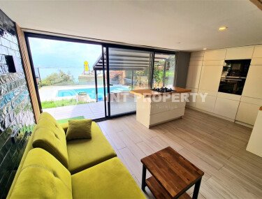 Стильная квартира 78 м² с террасой, садом и бассейном в районе Кале – в сердце Аланьи-id-9734-фото-2