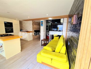 Стильная квартира 78 м² с террасой, садом и бассейном в районе Кале – в сердце Аланьи-id-9734-фото-3