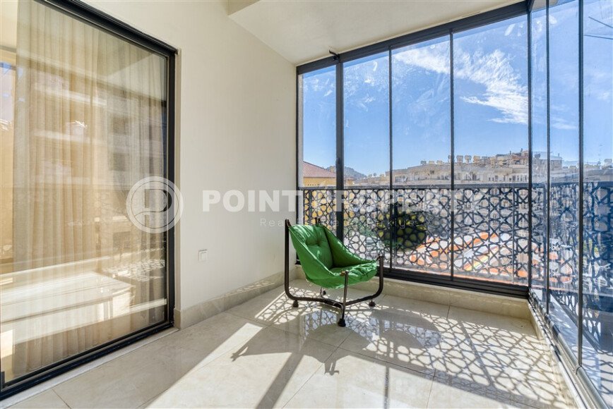 Family apartment 125 m² in the center of Alanya with separate kitchen and hotel infrastructure-id-9743-photo-12