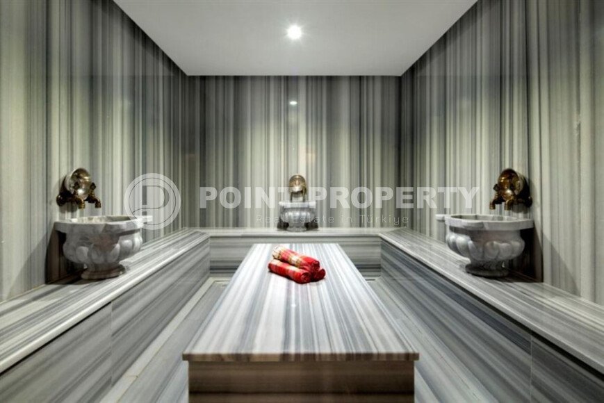 Comfortable apartment 48 m² in the center of Alanya next to TAPU, in a hotel-type complex, Cleopatra-id-9744-photo-11