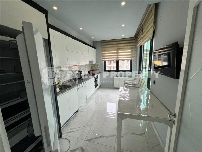 Просторная меблированная квартира 145 м² в центре Аланьи с отдельной кухней и ВНЖ-id-9745-фото-8