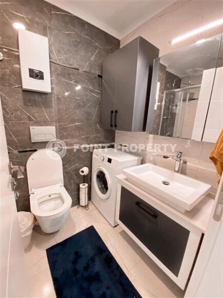 Квартира 1+1 в Авсаларе с мебелью и техникой в 400 метрах от моря-id-9762-фото-7